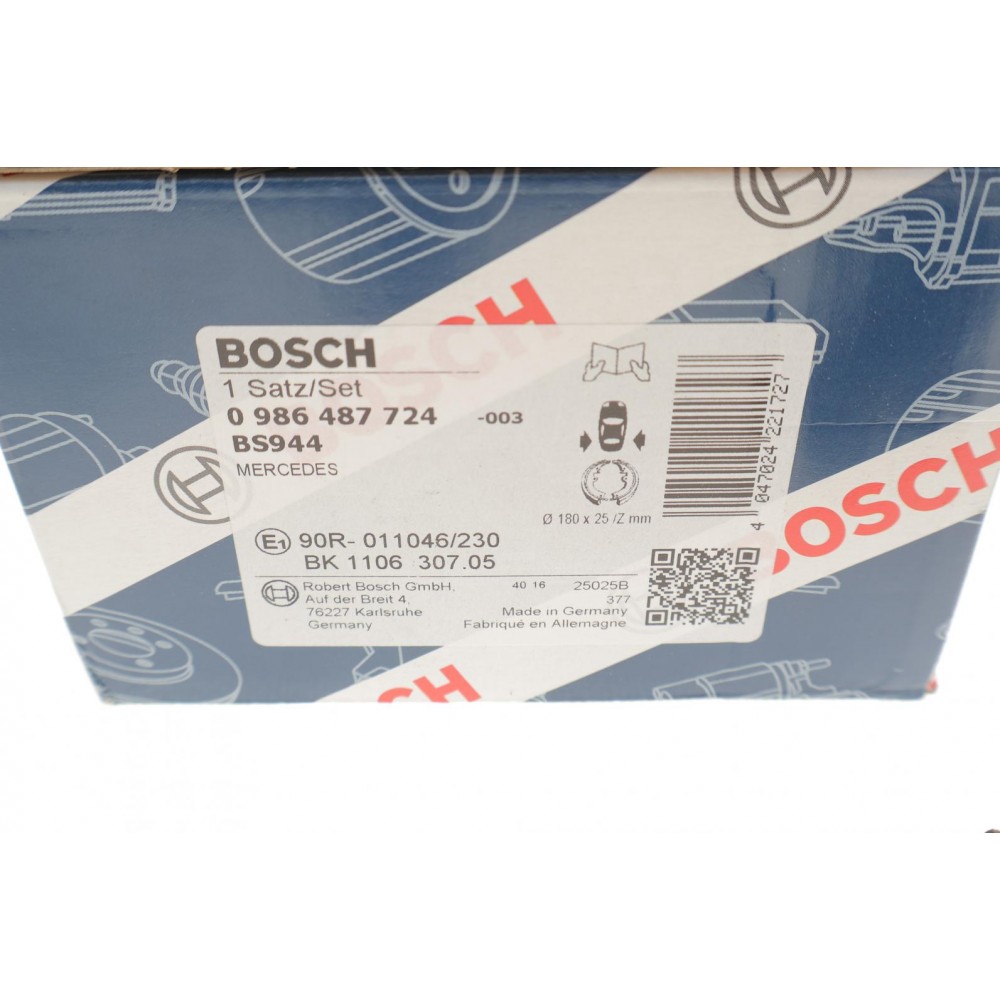 Колодки ручника MB S-class (W220)/CL-class (C215) 98- (180x25) (к-кт)