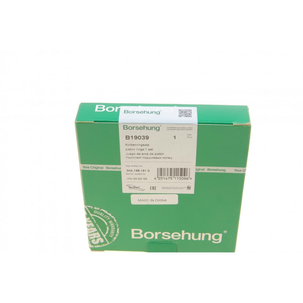 Кільця поршневі VW T5 2.0i 03-15 (82.51mm/STD) (1.2-1.5-2) (OE VAG)