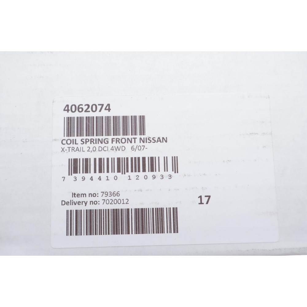 Пружина (передня) Nissan X-Trail 2.0dCi 4x4 07-13 (SUV) (T31)