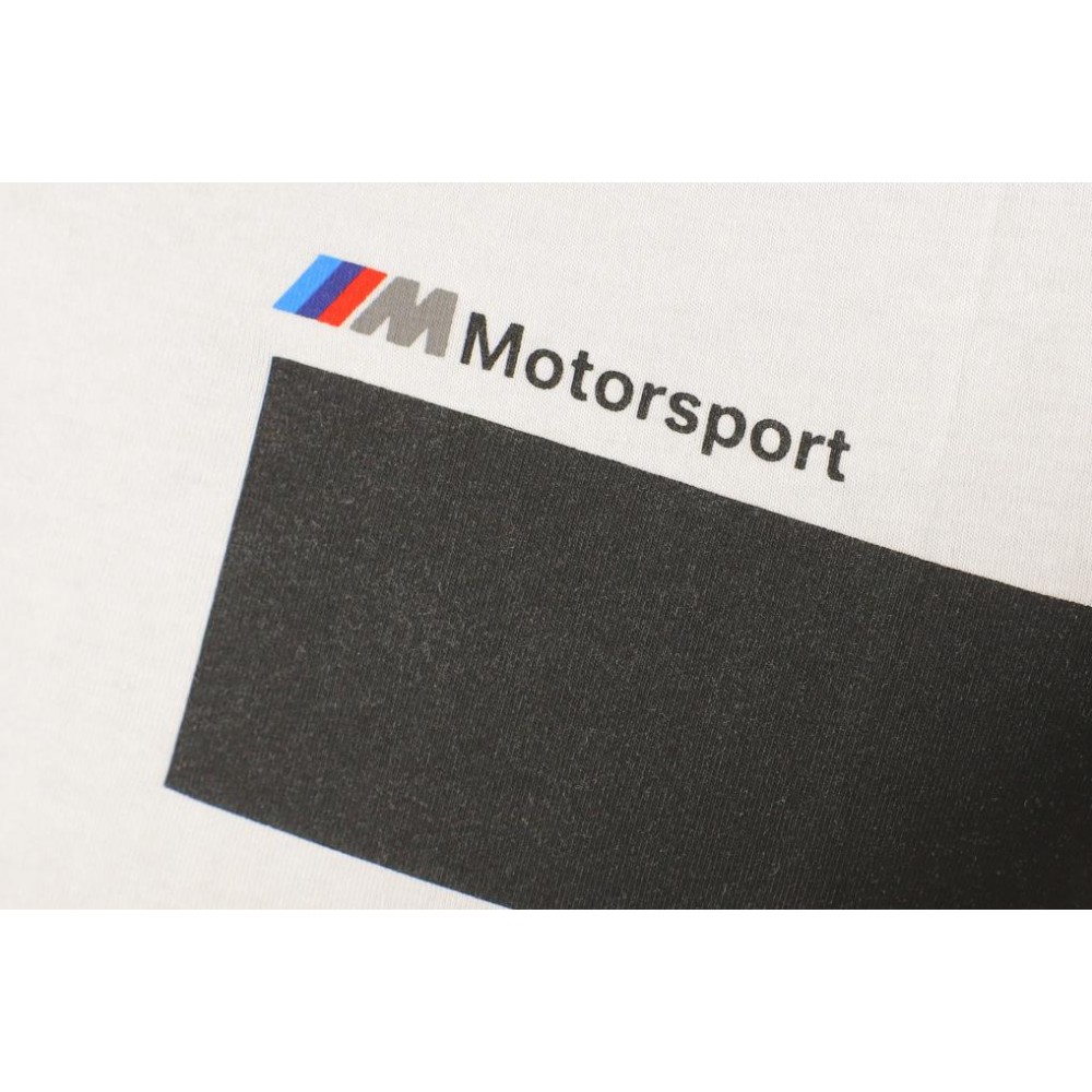 Футболка-Polo жіноча BMW (L) (біло-чорна) Motorsport