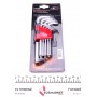 Набір ключів Г-под. Torx з круглим кінцем T10-T50