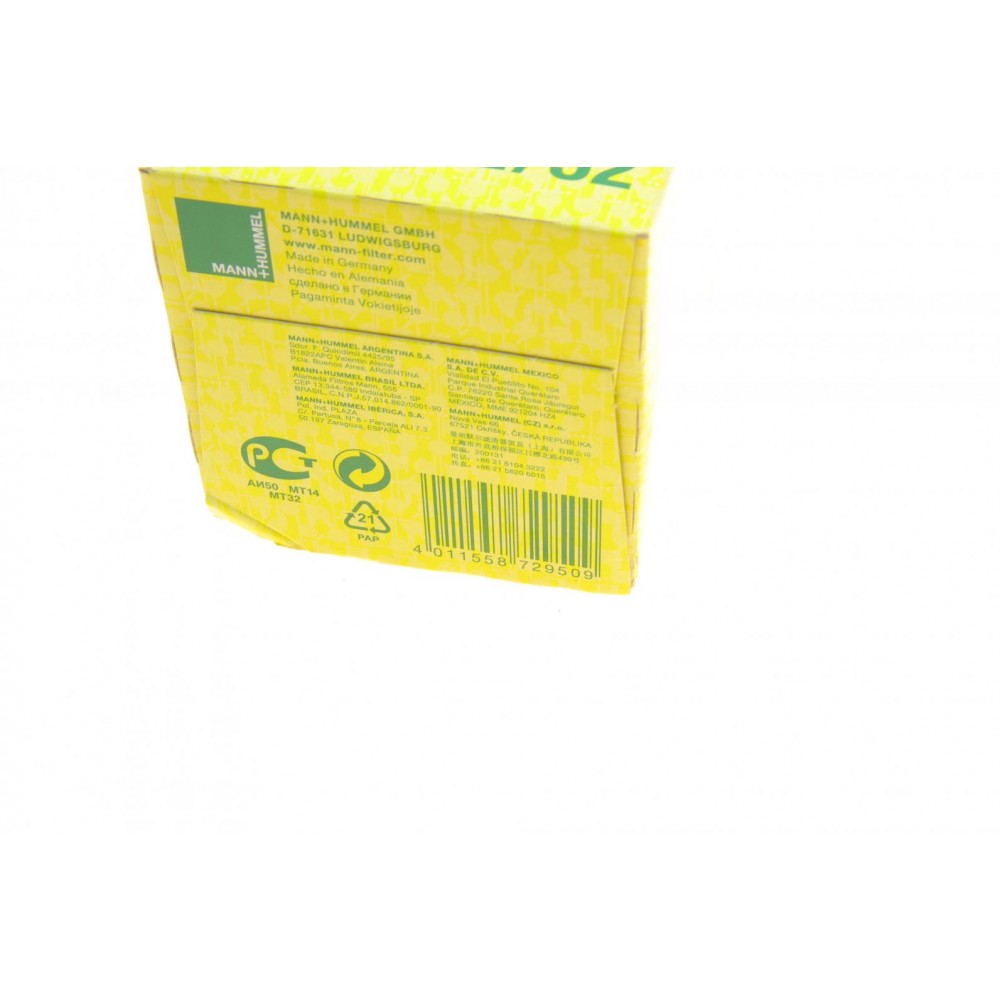 Фільтр масляний VW Caddy II/Golf IV/V/Seat Leon 1.4/1.6i 85-