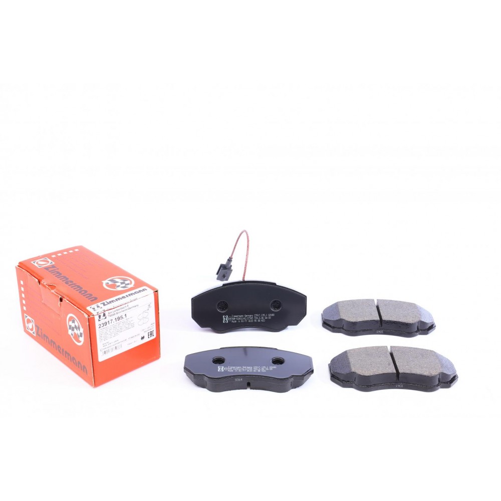 Колодки гальмівні (передні) Citroen Jumper/Fiat Ducato/Peugeot Boxer 94- R15 (з датчиком) (Brembo)