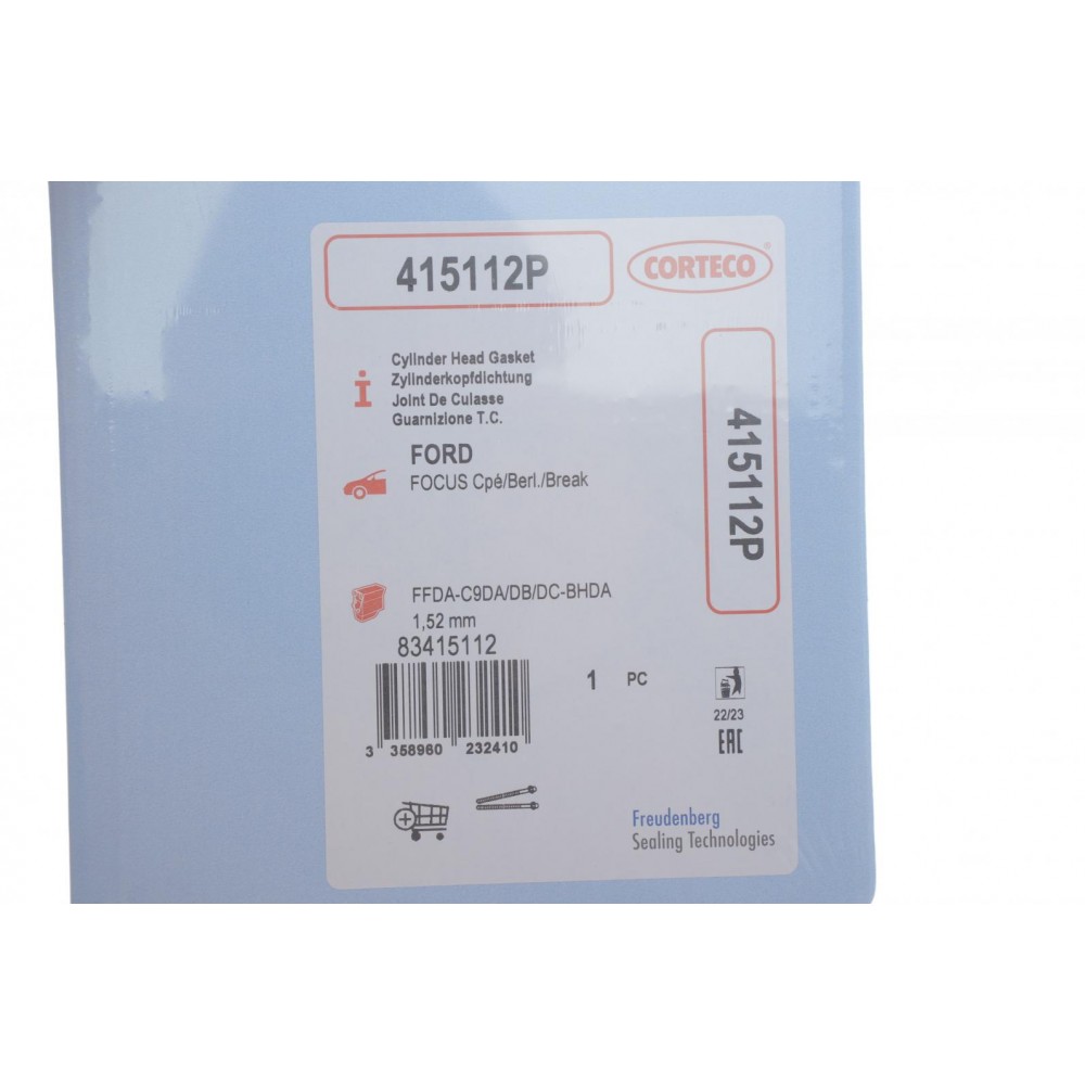 Прокладка ГБЦ Ford Connect 1.8DI/TDCI 02- (7 меток) (1.52mm)