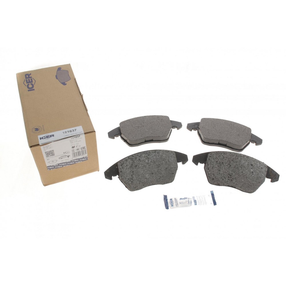 Колодки гальмівні (передні) Citroen C4 04-11/Peugeot 207/308 07-14/208 12-/307 03-09/3008 09-16