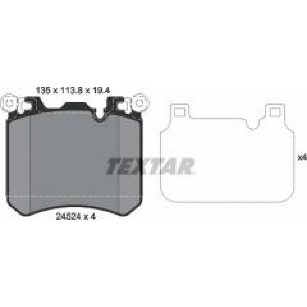 Колодки гальмівні (передні) BMW X5 (E70)/X6 (E71/E72) 06- (Brembo) Q+