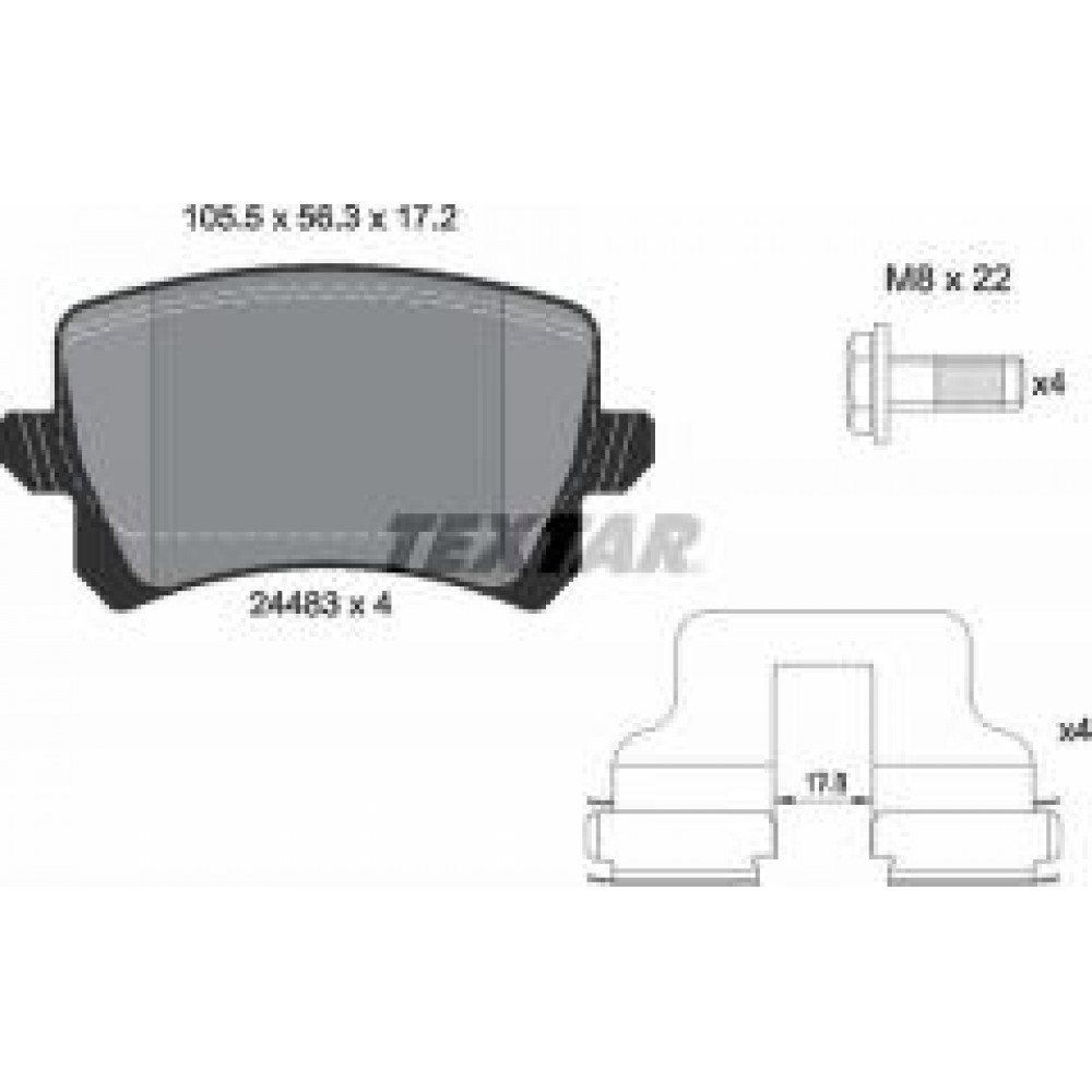 Колодки гальмівні (задні) Audi A6/VW Passat/CC 1.8TSI/2.0TDI 10- (Lucas) Q+