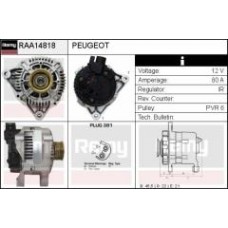Генератор Citroen Berlingo/Fiat Scudo/Peugeot Partner 1.9-2.0 D 98-11 (12V/80A)