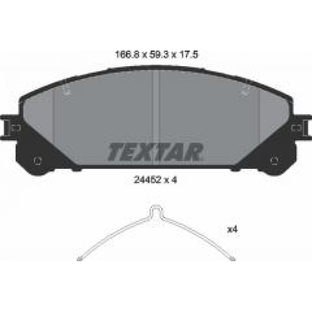 Колодки гальмівні (передні) Lexus RX 08-/ Toyota Camry 17- (Advics) (166.8x59.3x17.5)