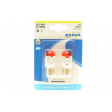 Автолампа P21W 12V BA15s (LED) (червона) (к-кт 2шт.)