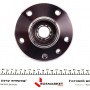 Підшипник маточини (передньої) Opel Omega A/B 86-03 (35x74x13.7) 5 отв. (+ABS)(к-кт)