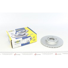Диск гальмівний (передній) Citroen Jumpy/Fiat Scudo/Peugeot Expert/806 95-06 (257x20) (з покр) (вент)