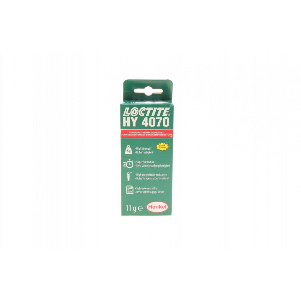 LOCTITE HY 4070, 11G Клей двохкомпонентний гібридний (10:1/висок. вязк./4 насадки)