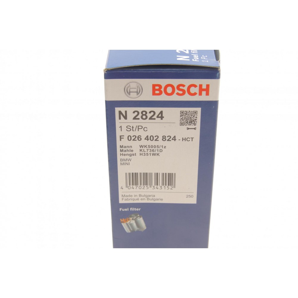 Фільтр паливний BMW 1 (F20)/1 (F21)/2 (F22/F87)/2 (F23)/3 (F30/F80/F31)/4 (F32/F82/F33/F83) 10-