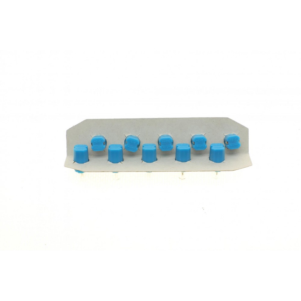 Автолампа 12V 2W B8.3d/BAX10S (в щиток приладів/синя)