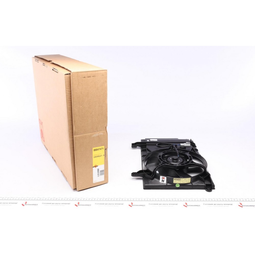 Вентилятор радіатора Chevrolet Aveo 1.4-1.5 05- (з дифузором)