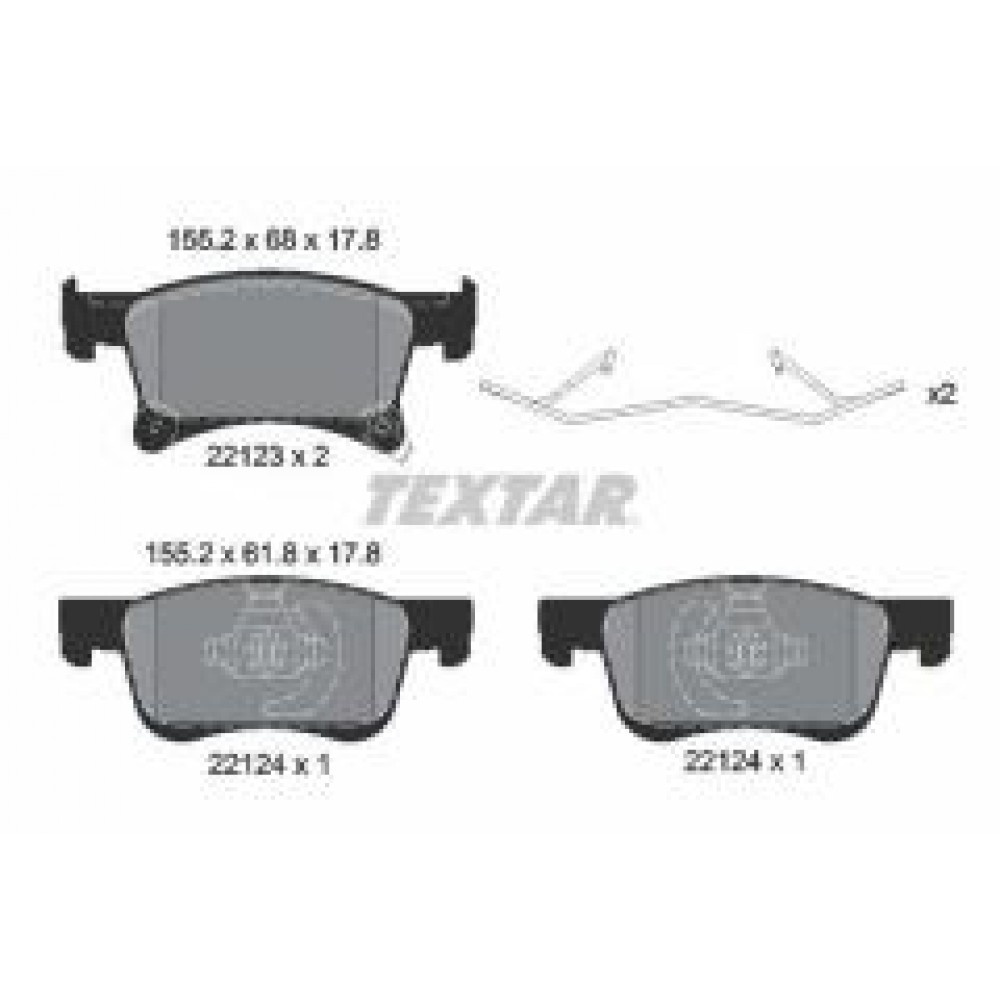 Колодки гальмівні (передні) Opel Corsa E 14-/Chevrolet Orlando 18- (Teves) Q+