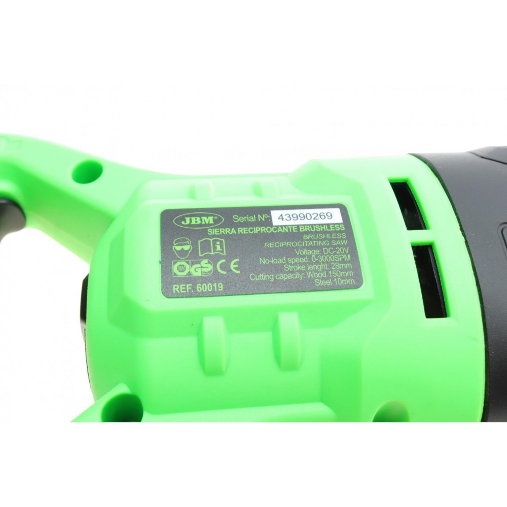 Шабельна пила 4.0Ah Li-ion 2x + зарядка 20V