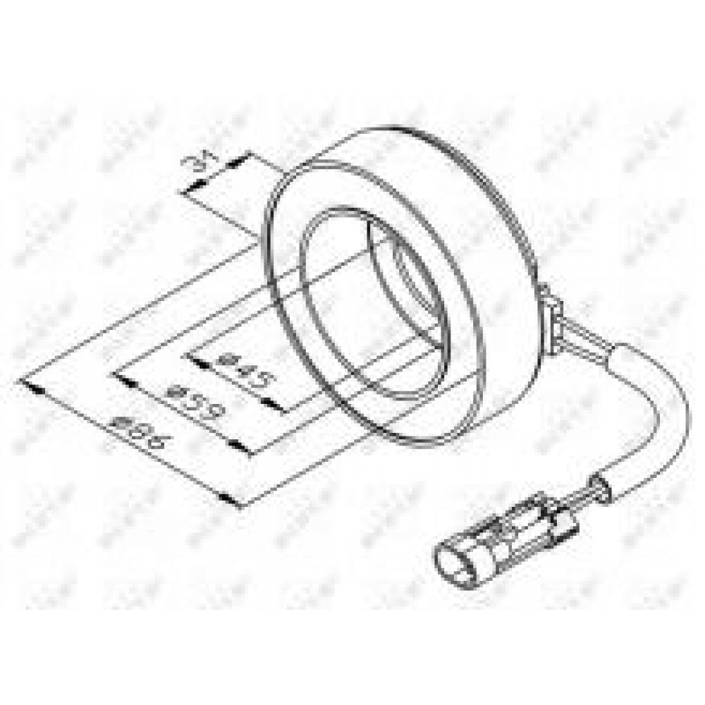 Котушка шківа компресора кондиціонера Opel Astra G/Combo 98-