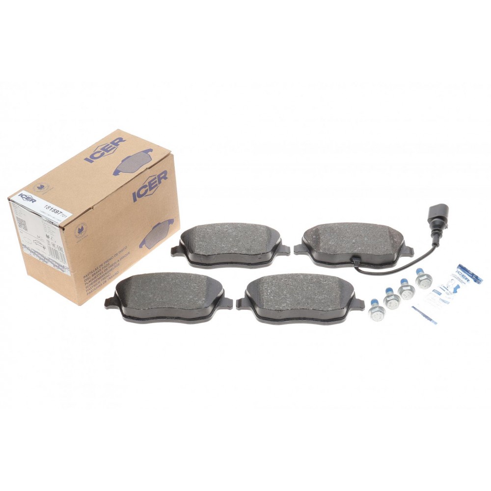 Колодки гальмівні (передні) Seat Ibiza/VW Polo 01-09/Skoda Fabia 99-14/Roomster 06-15 (+датчик)