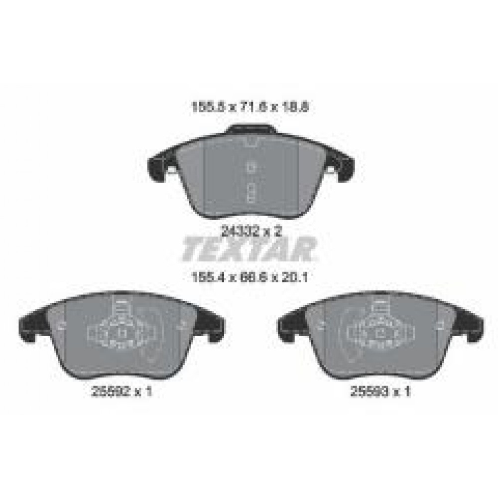 Колодки гальмівні (передні) Ford Mondeo 14- (Teves) Q+
