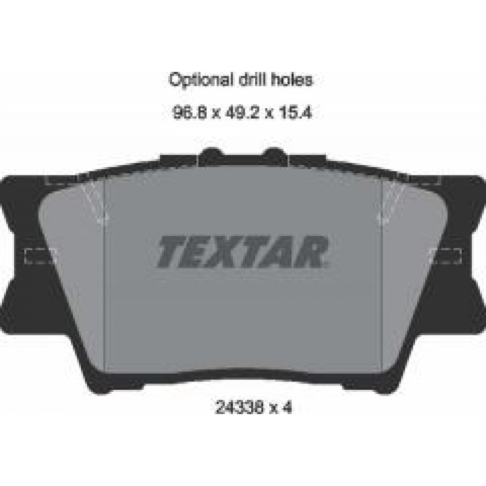 Колодки гальмівні (задні) Toyota Camry/Rav4/Lexus ES 06- (Akebono)