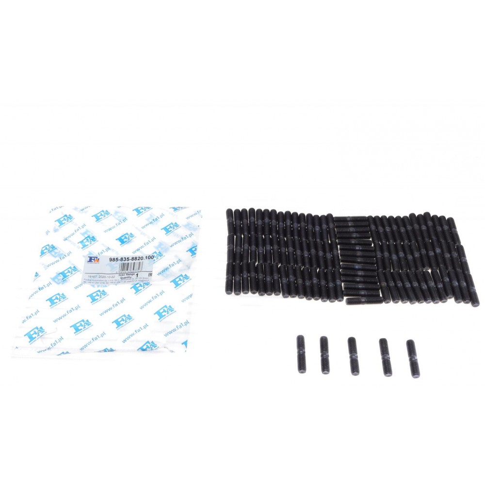 Шпилька колектора випускного Citroen/Dacia/Nissan/Renault (M8x1.25x16/M8x1.25x20) (к-кт 100шт)