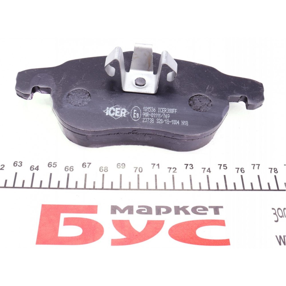 (заміна на 181536-400) Колодки гальмівні (передні) Opel Astra H/Vectra C/Zafira B 03-10/Chevrolet
