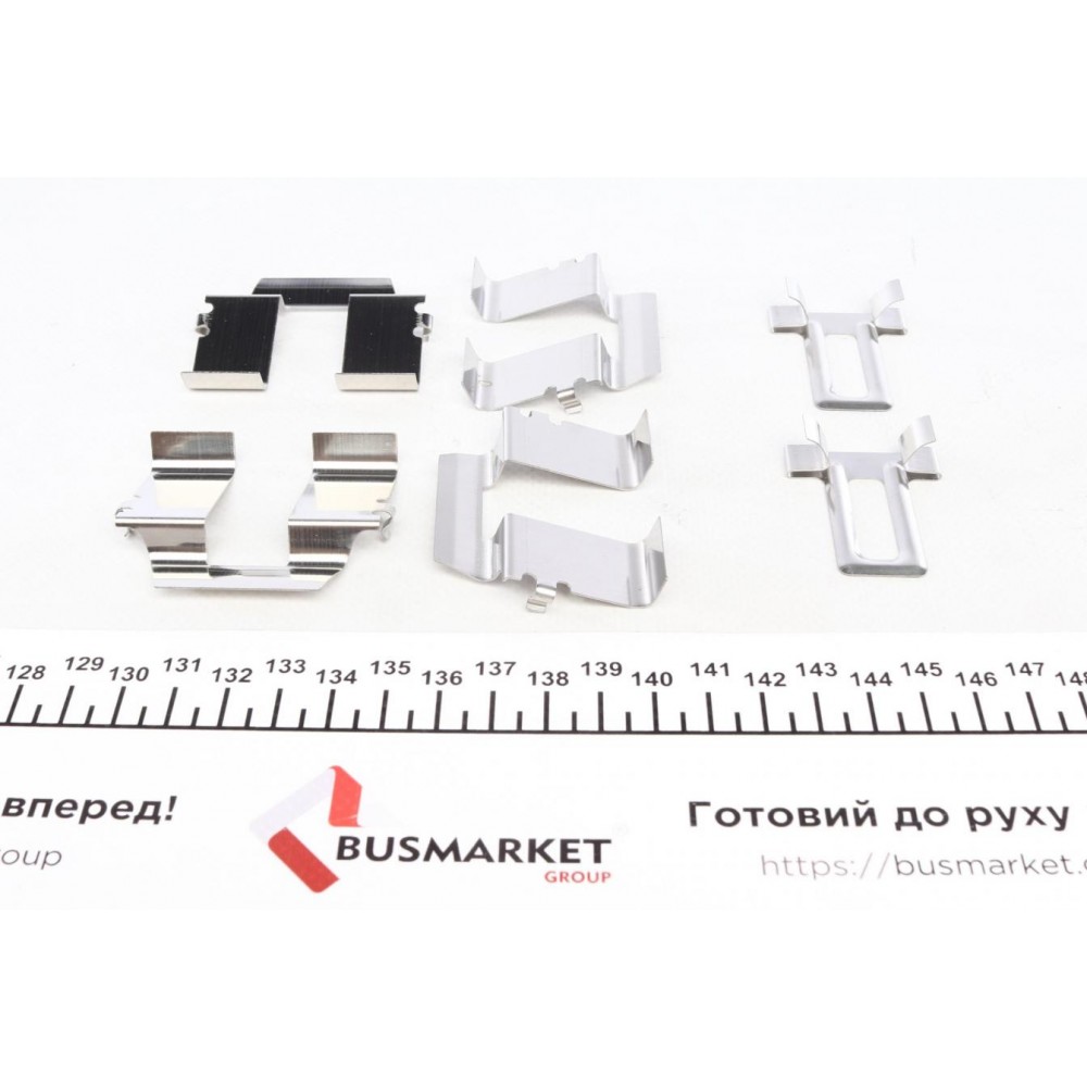 Колодки гальмівні (задні) VW T4 98-03 R16 (з датчиками) (Lucas) (з аксесуарами)