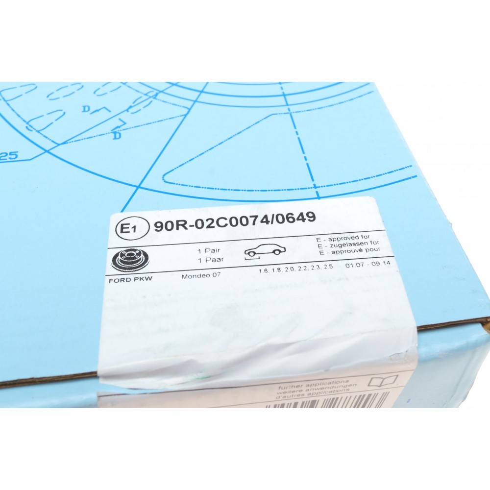 Диск гальмівний (передній) Ford Mondeo 1.6-2.5 07-15 (300x28)(з покриттям)