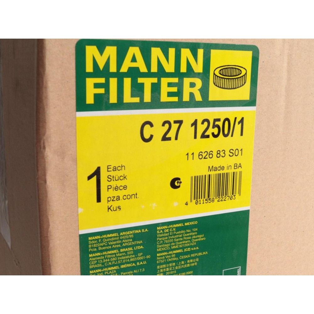 Фільтр повітряний MAN TGA 6.9-18.2d 00-/TGS/TGX 9.0-15.2d 07-