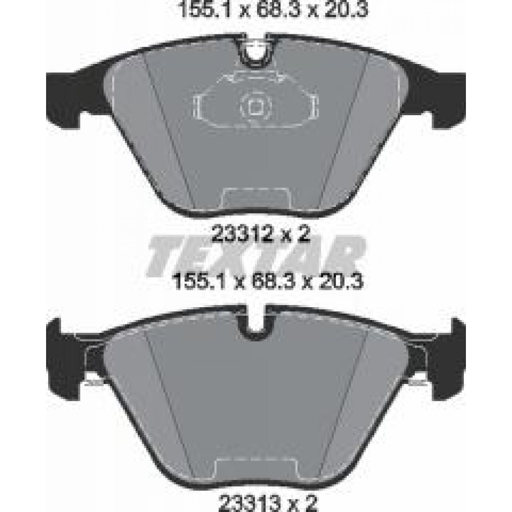 Колодки гальмівні (передні) BMW 5 (E60)/6 (E64)/7 (E65) 01-10 (Teves)