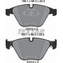 Колодки гальмівні (передні) BMW 5 (E60)/6 (E64)/7 (E65) 01-10 (Teves)