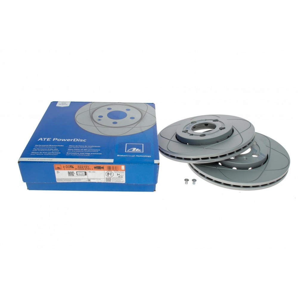 Диск гальмівний (передній) Skoda Fabia/Octavia 96-/Roomster 06-/VW Golf 97-06 (256x22)(з покр.) PowerDisc