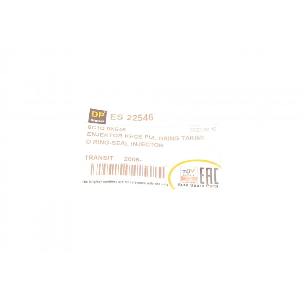 Комплект ущільнювачів форсунок Citroen Jumper/Ford Transit 2.2TDCi/2.2HDi 06- (на 4 шт)(36mm)