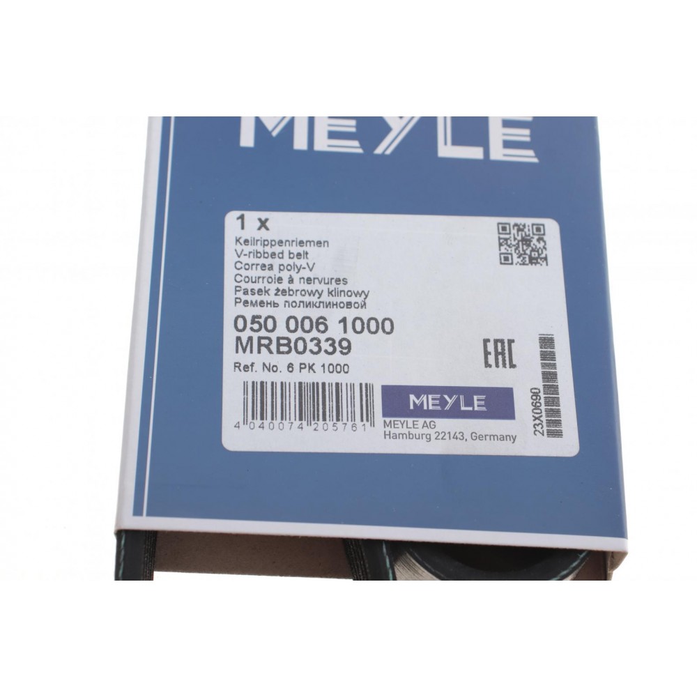 Ремінь генератора MB OM601/602 2.3D (6PK1000)