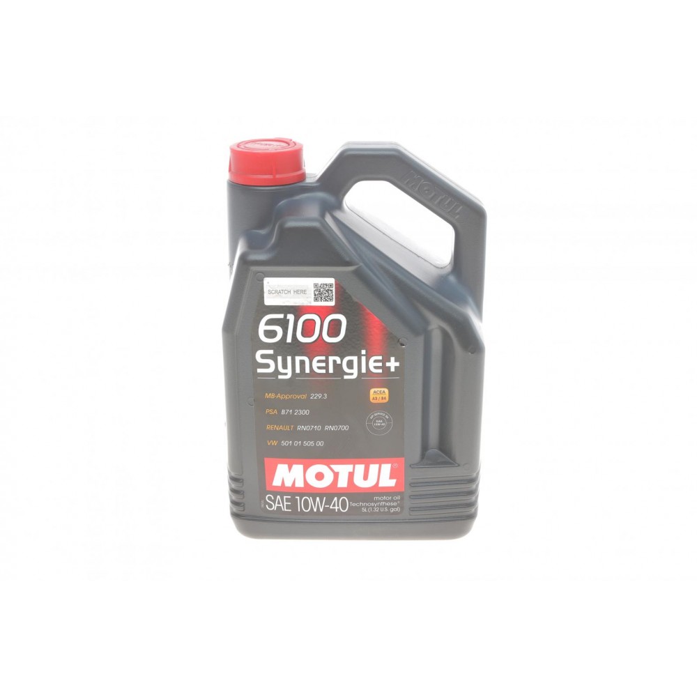 Олива 10W40 Synergie+ 6100 (5 л) (VW 502.00/505.00/MB 229.3/RN 0710-0700) знятий з виробн
