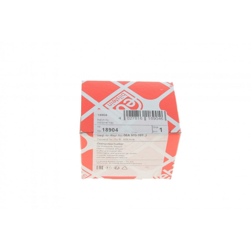 Датчик тиску оливи VW T5/Caddy 1.6/2.0 95-15 (1.2-1.6 bar) (чорний)