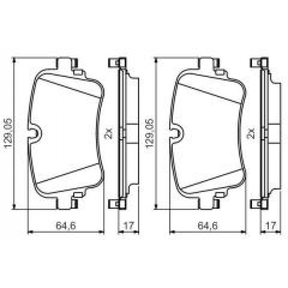 Колодки гальмівні (задні) Audi A6/A7/A8/Q7/Q8/VW Touareg 16-