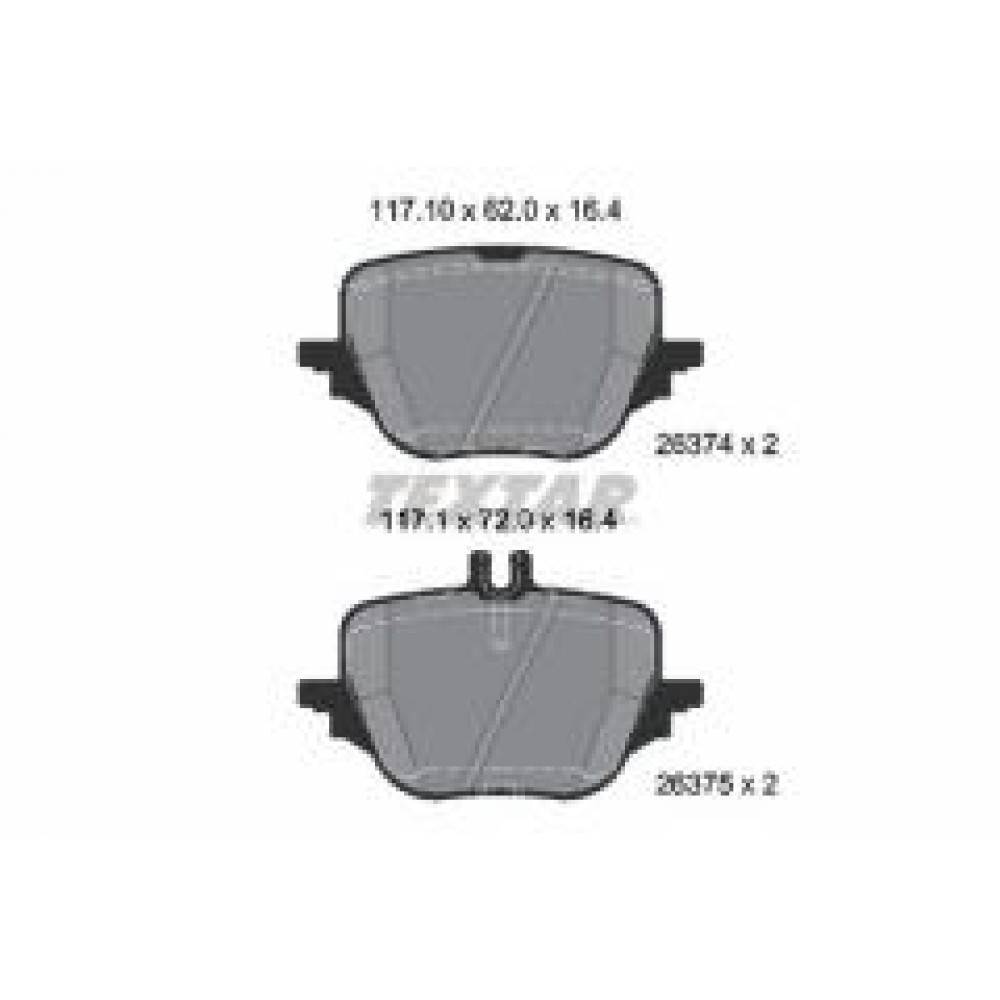 Колодки гальмівні (задні) MB C-class (W206)/E-clas (W214)/S-class (W223) 20- (ZF) Q+ 