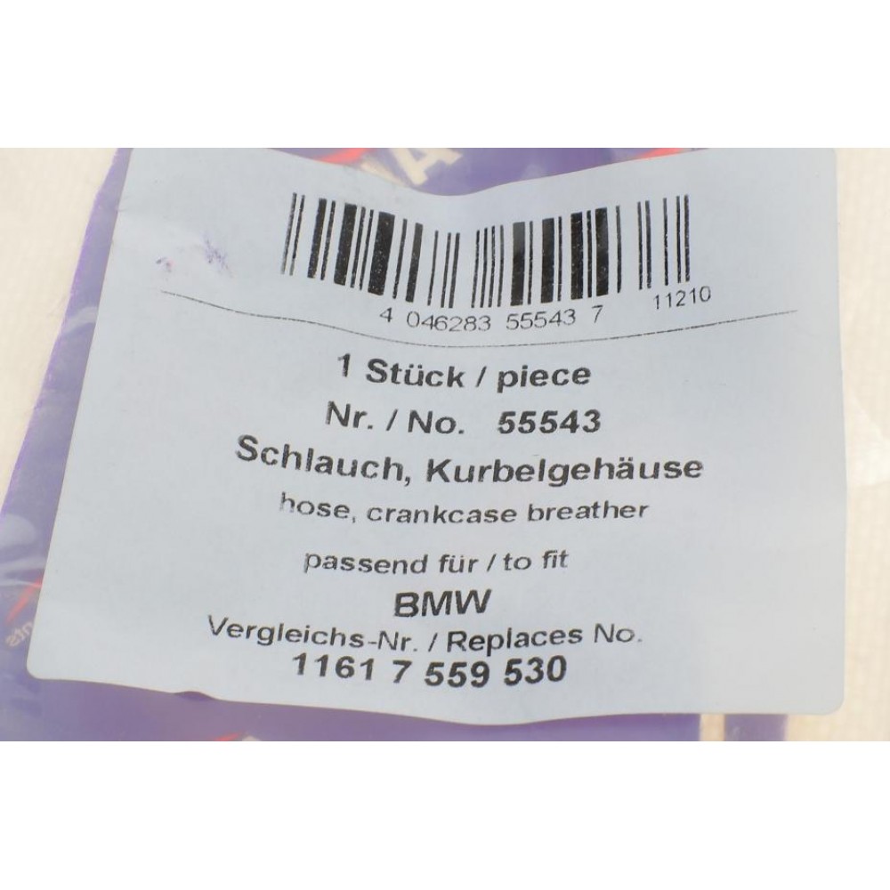Патрубок вентиляції картера BMW 3 (E90)/5 (E60)/7 (E65) 2.5i/3.0si 04-11 N52 (к-кт)