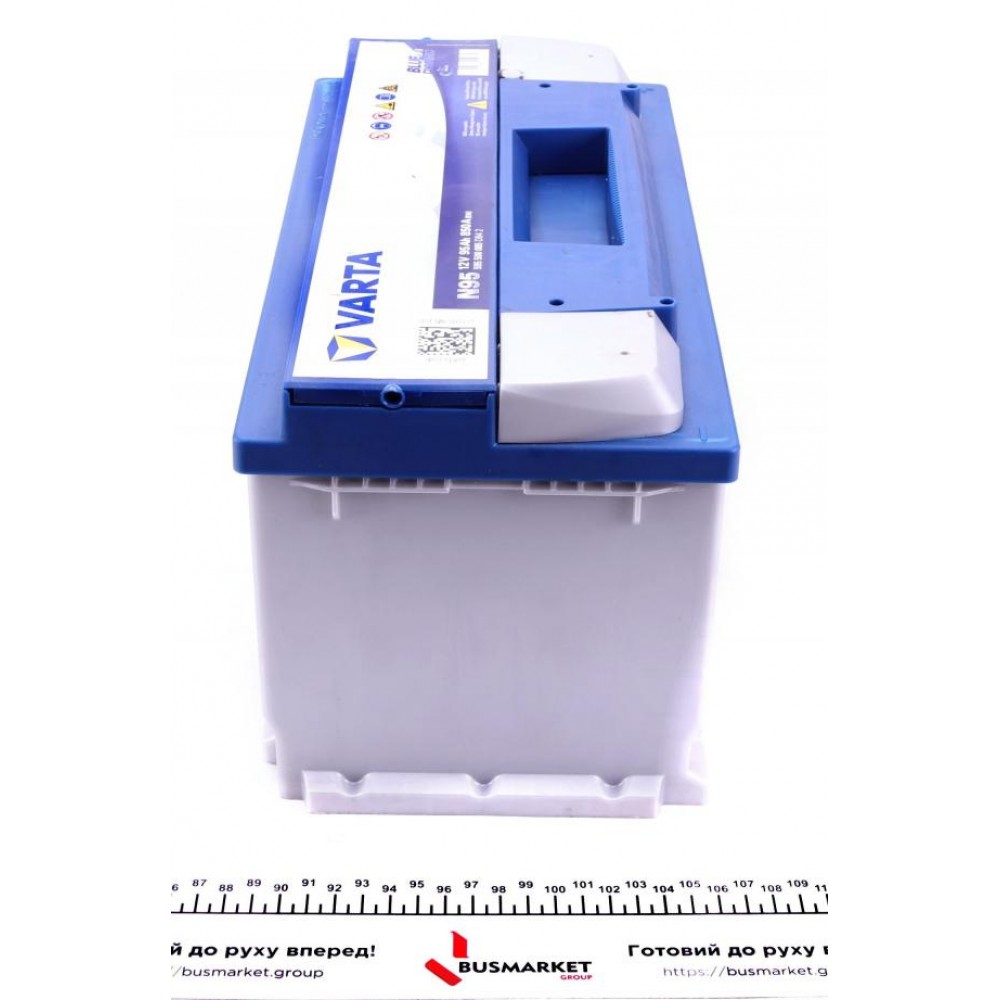 Акумуляторна батарея 95Ah/850A (353x175x190/+R/B13) (Start-Stop EFB) Blue Dynamic N95