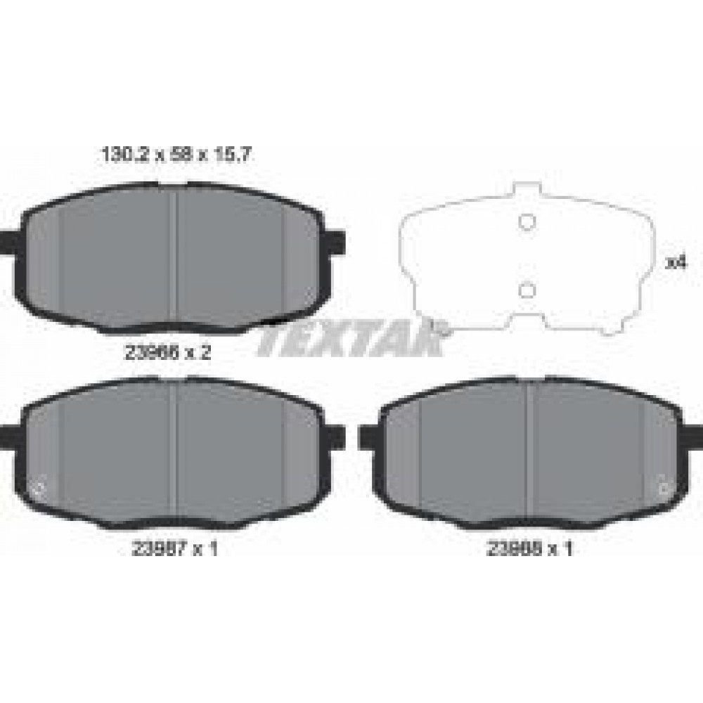 Колодки гальмівні (передні) Hyundai i30 08-/ Kia Ceed/ Pro Ceed 07- (Mando)