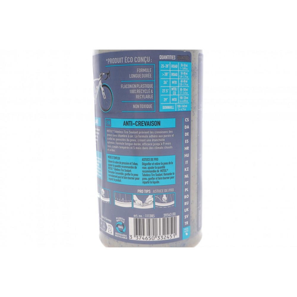 Герметик для наповнення вело шин Tubeless Tyre Sealant (500ml) (111385)