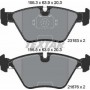 Колодки гальмівні (передні) BMW 3 (E46) 98-07/ X3 (E83)03-11 (Teves) Q+
