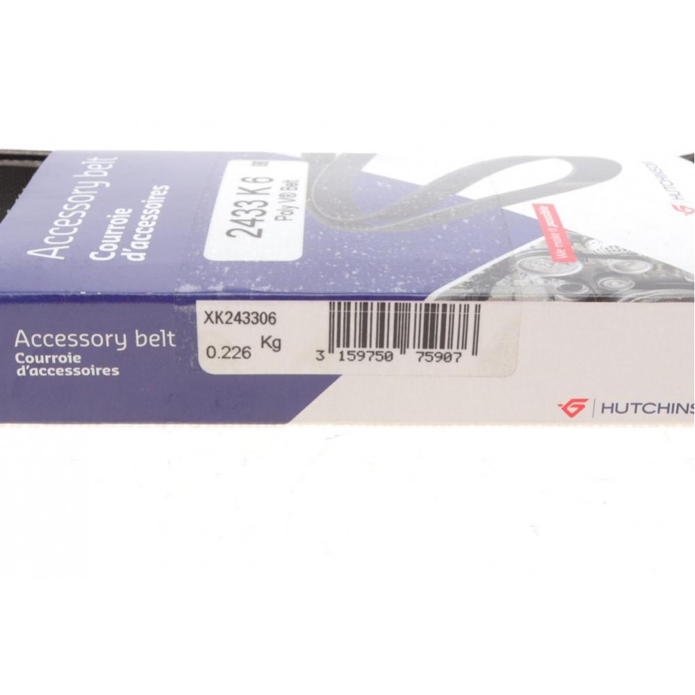 Ремінь генератора Jeep Cherokee 2.8 CRD 08- (6PK2433)