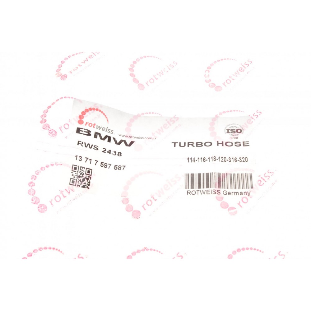Патрубок інтеркулера BMW 1 (F20/F21) 11- N13