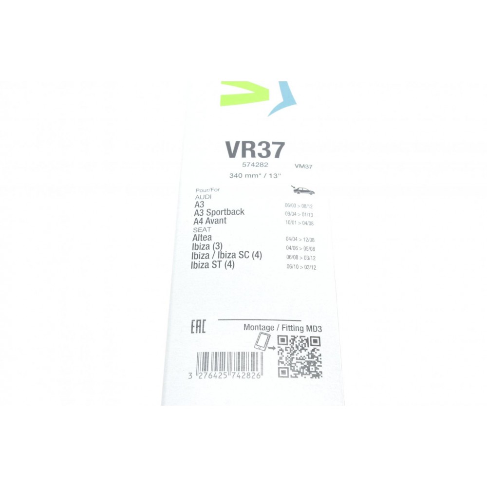 Щітка склоочисника (340мм) Audi A4 01-08/A3 03-13/Seat Altea 04-/Ibiza 02-15