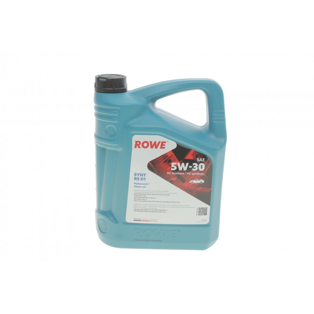 Олива 5W30 HIGHTEC SYNT RS D1 (5L) (Ford WSS-M2C945-A/929-A/946-A/GM DEXOS1 GEN2/GM 6094M/4718M)