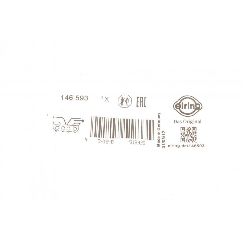 Прокладка колектора випускного BMW (M51)-325/525 TD/TDS 91-04